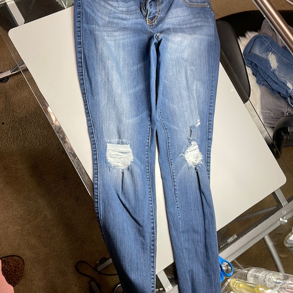 14T - Torrid Blue Distressed Jeans